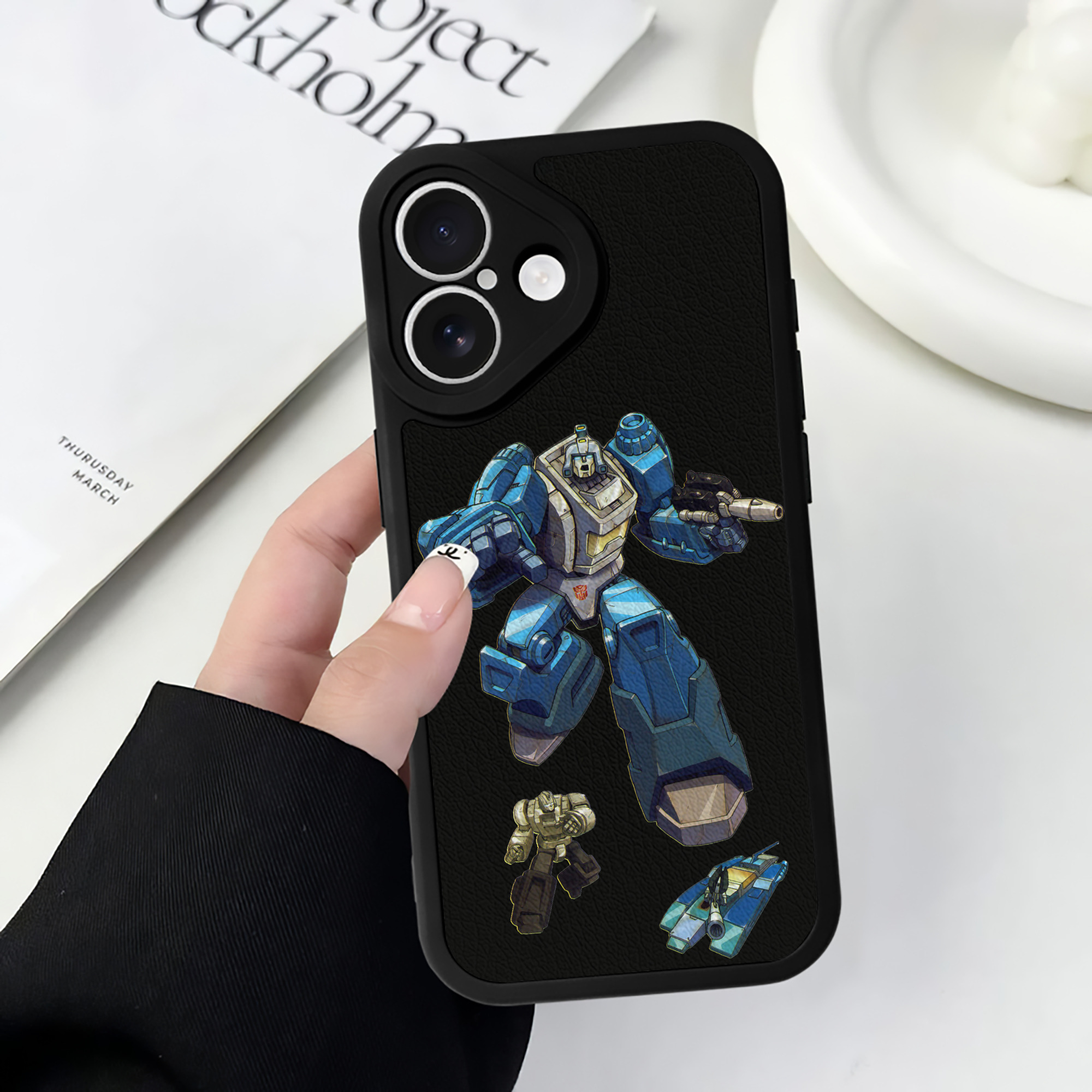 （画像用）  【iPhone 16シリーズ対応】シリコンスマホケース（レザー調） 材質：シリコン